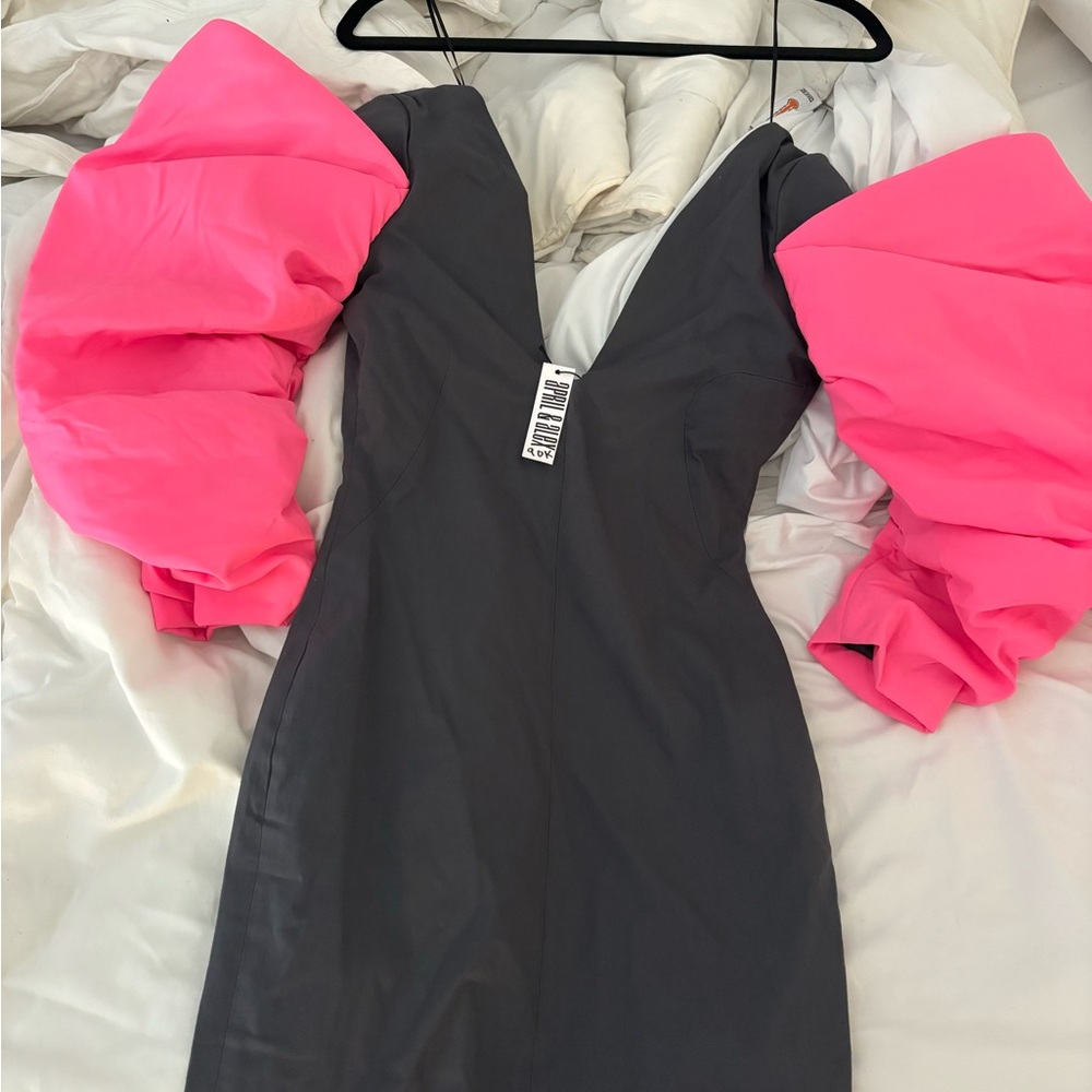 April & Alex Pink Puff Dress. Size S (small)
